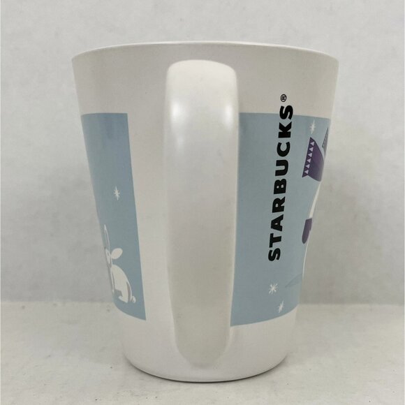 Starbucks 2011 Snowman & Bunny Winter Themed Ceramic Coffee Mug 12 Oz - Picture 3 of 6